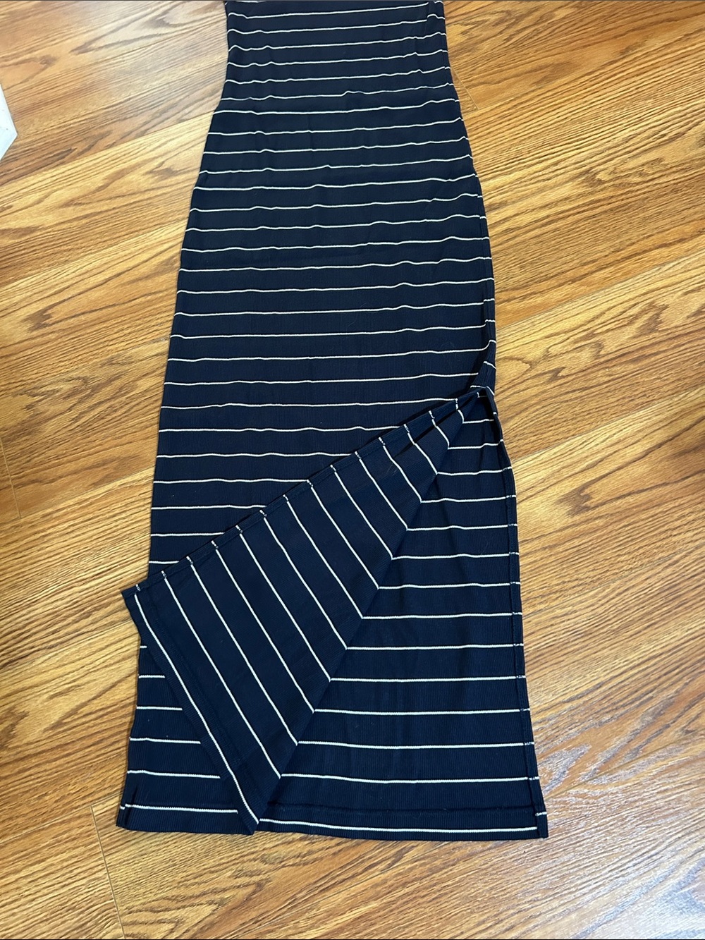 Universal Thread Navy and White Sleeveless Striped Maxi Dress - Picture 3 of 3